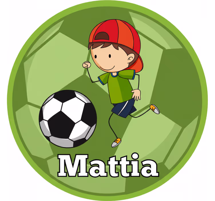 Green blind with customizable football design - TenStickers