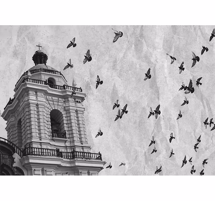 Living room blind historic center of lima - TenStickers