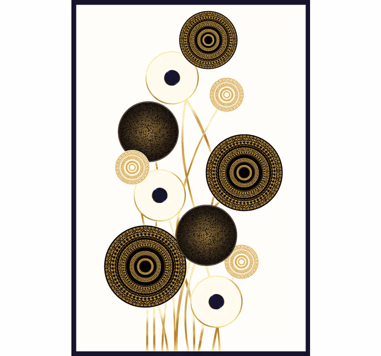 Living room blind circles glamour decoration - TenStickers