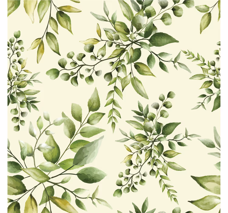 Living room blind tropical flourishing leaves - TenStickers