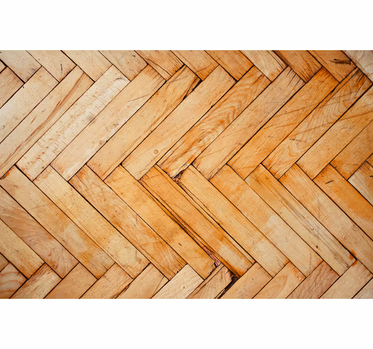Living room blind wooden blocks industrial style - TenStickers