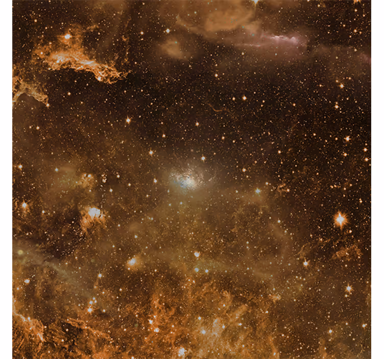 Living room blind mysterious clouds in space - TenStickers