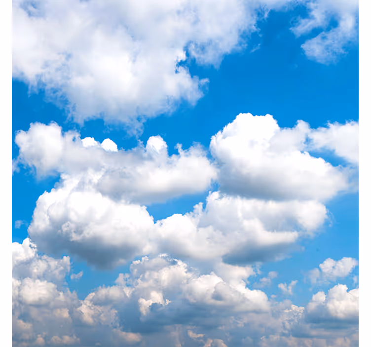 Living room blind beautiful blue sky with clouds - TenStickers