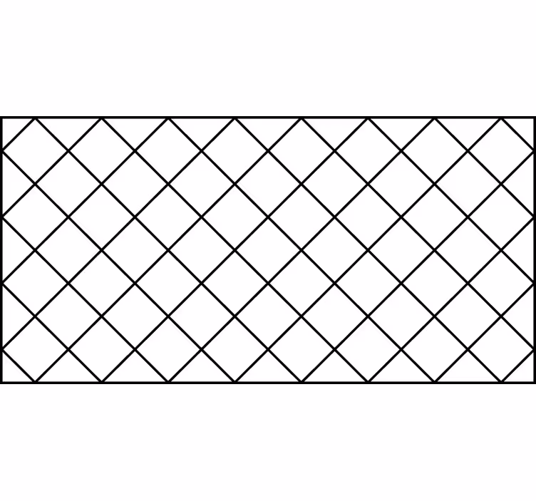 White blind with black and white nordic squares - TenStickers