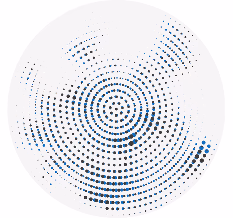 White blind black and blue dots mosaic - TenStickers