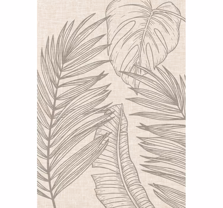 Beige blind with tropical fabric effect - TenStickers