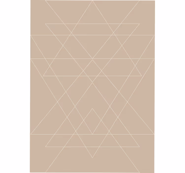 Beige blind nordic triangles mosaic - TenStickers
