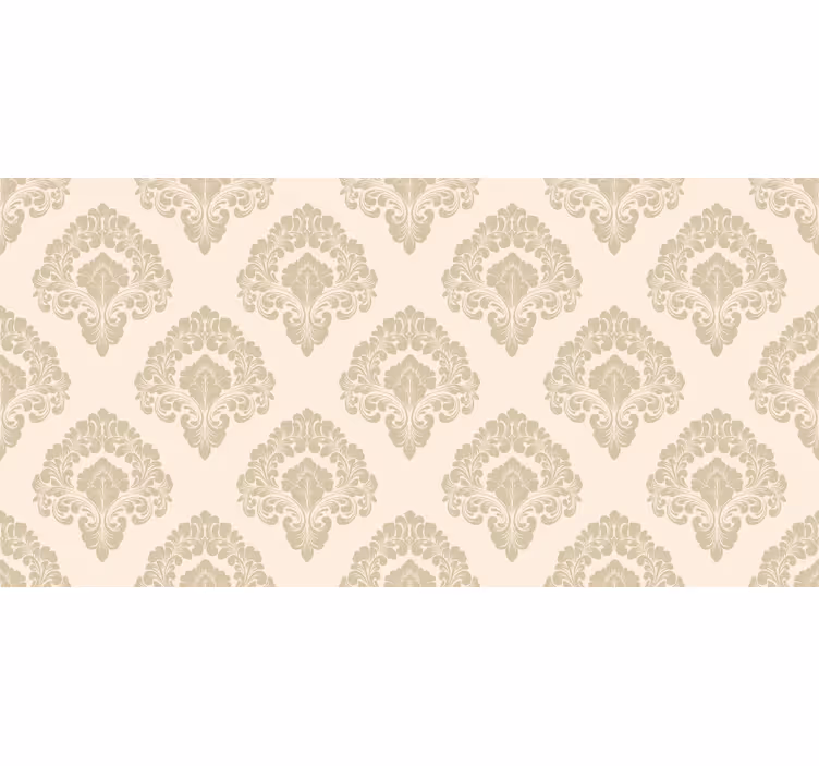 Beige blind with french provincial golden floral design - TenStickers