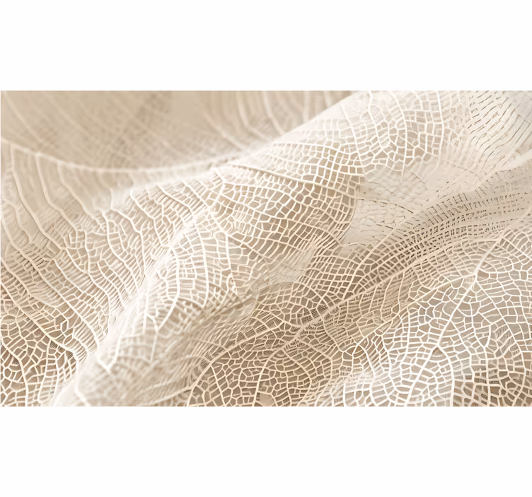 Beige blind with minimalist leaves design - TenStickers