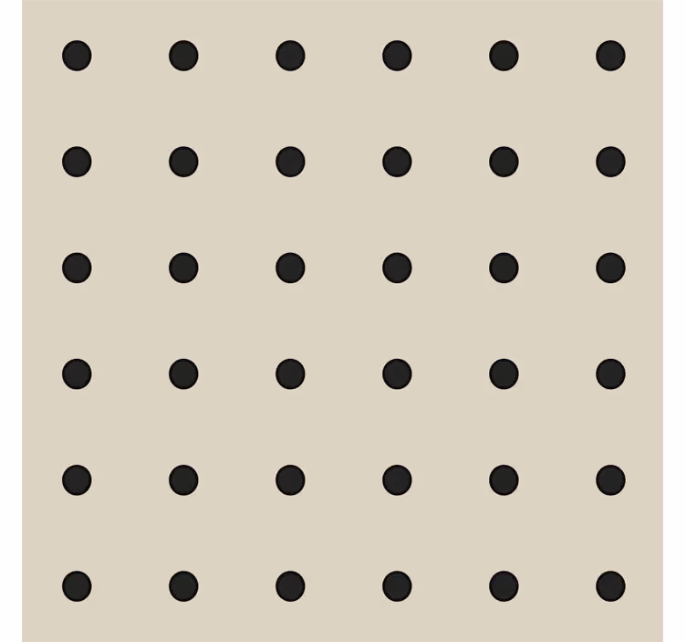 Beige blind with beige polka dot pattern - TenStickers