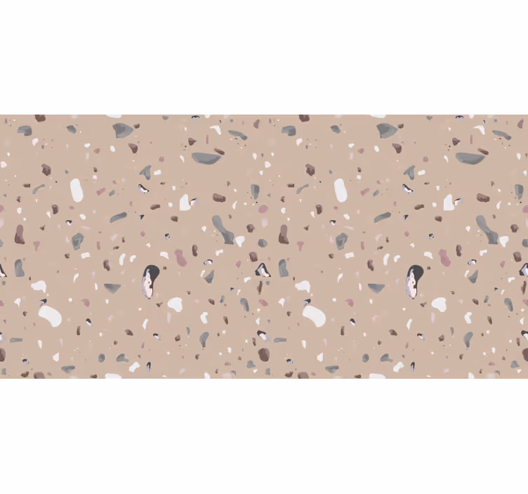 Beige blind with beige terrazzo pattern - TenStickers