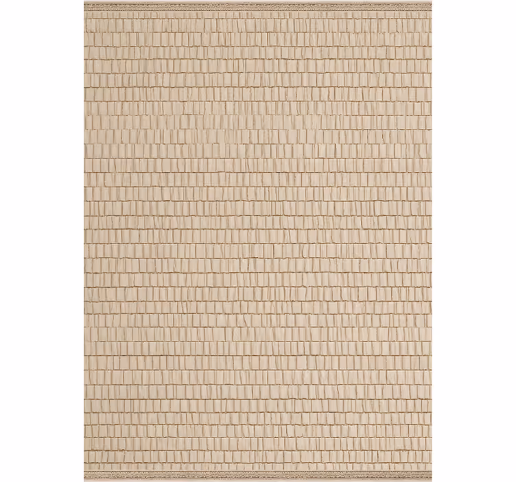 Beige blind with woven rattan texture - TenStickers