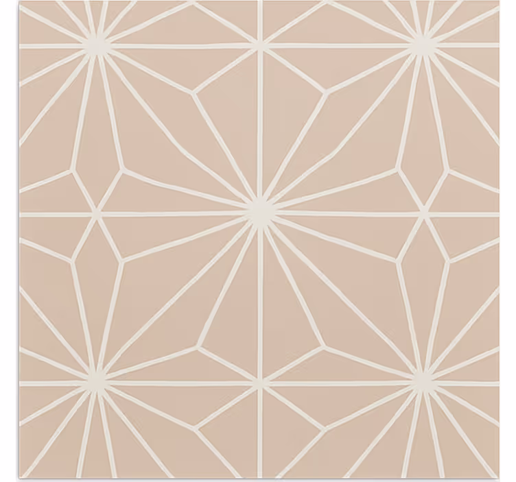 Beige blind with beige stars pattern - TenStickers