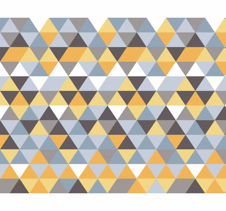 Scandinavian triangle motif bedroom blind - TenStickers