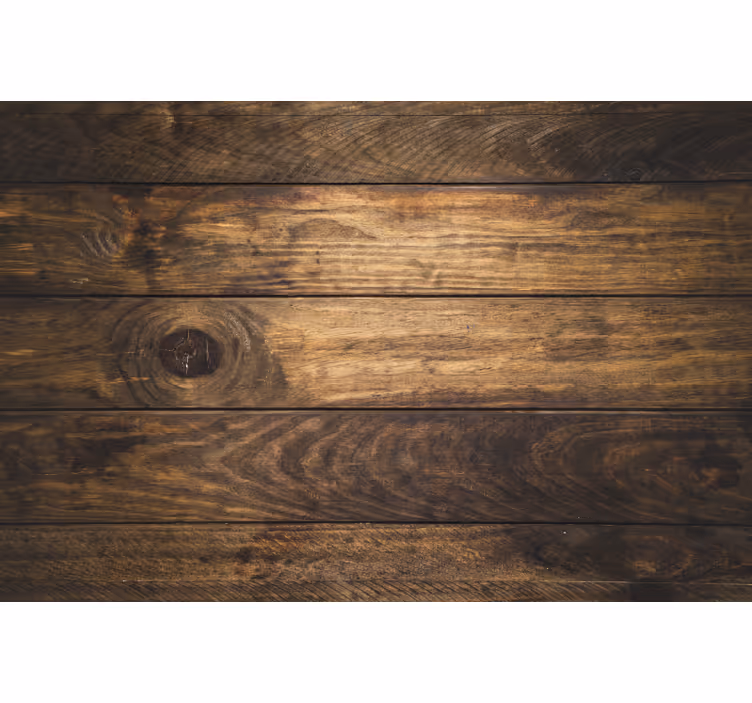 Bedroom blind in brown wooden planks - TenStickers