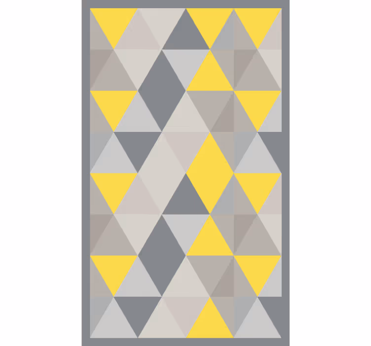 Bedroom blind in pantone triangles design - TenStickers