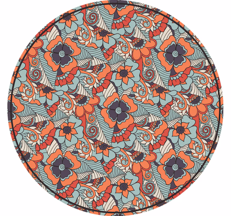 Floral paisley bedroom blind - TenStickers