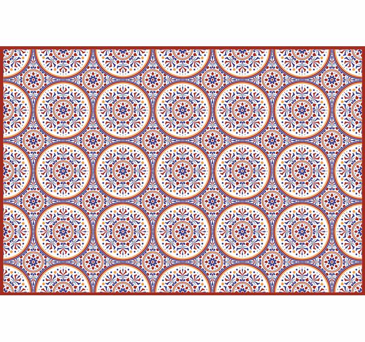 Bedroom blind with majolica tile design - TenStickers