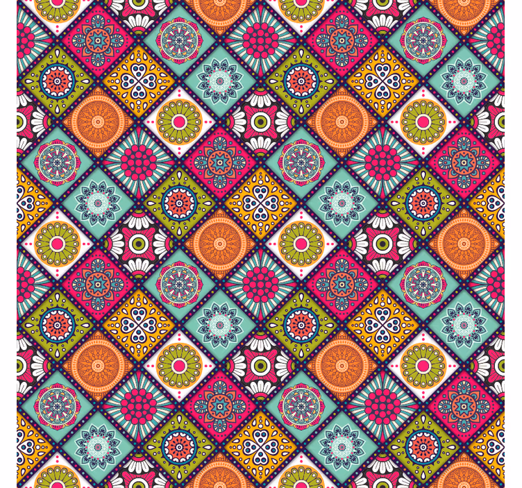 Colorful mandala pattern bedroom blind - TenStickers