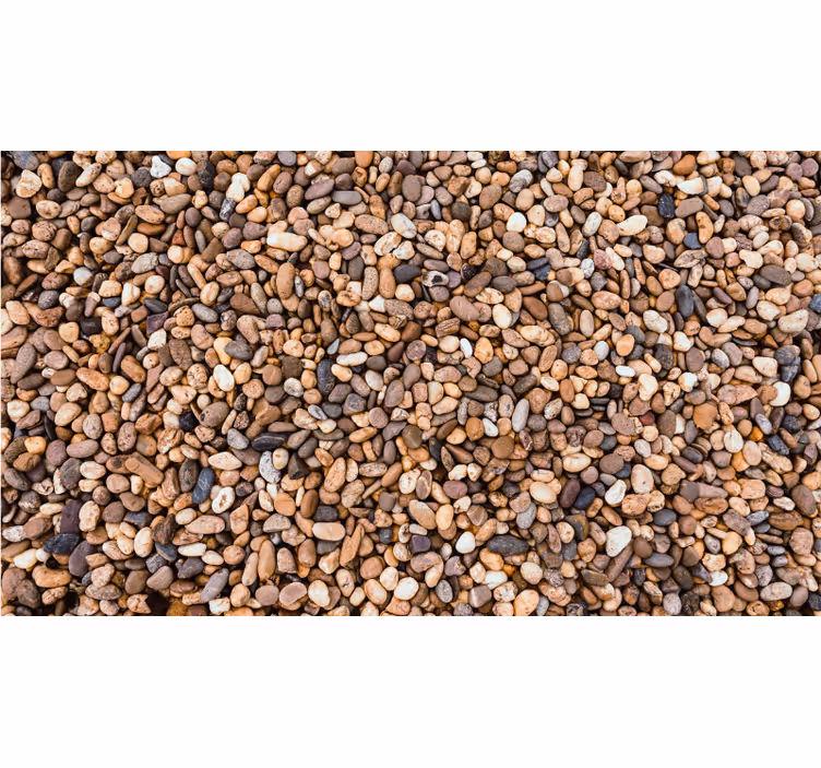 Bedroom blind with sea pebbles design - TenStickers
