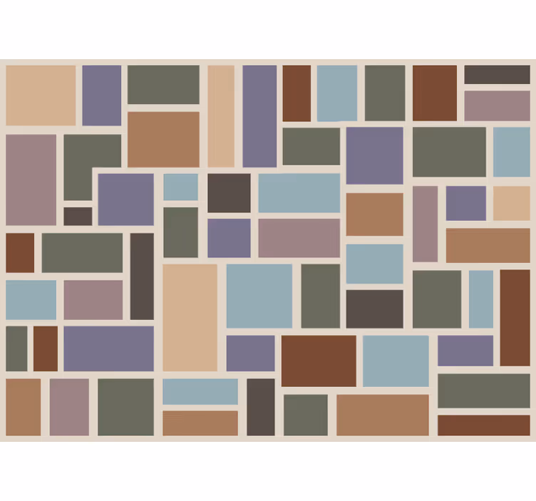 Colourful modern tile bedroom blind - TenStickers