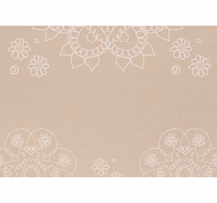 Beige blind with india mandala design - TenStickers