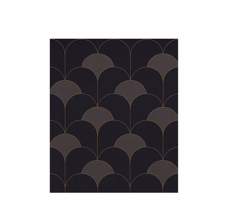 Vintage roller blind with 1920s arch design - TenStickers