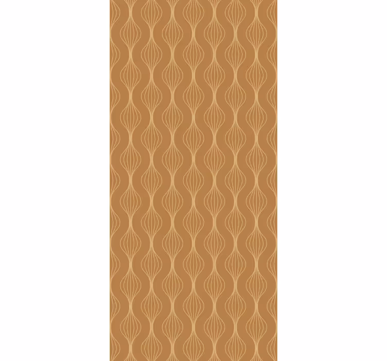 Vintage roller blind golden lines art decor style - TenStickers