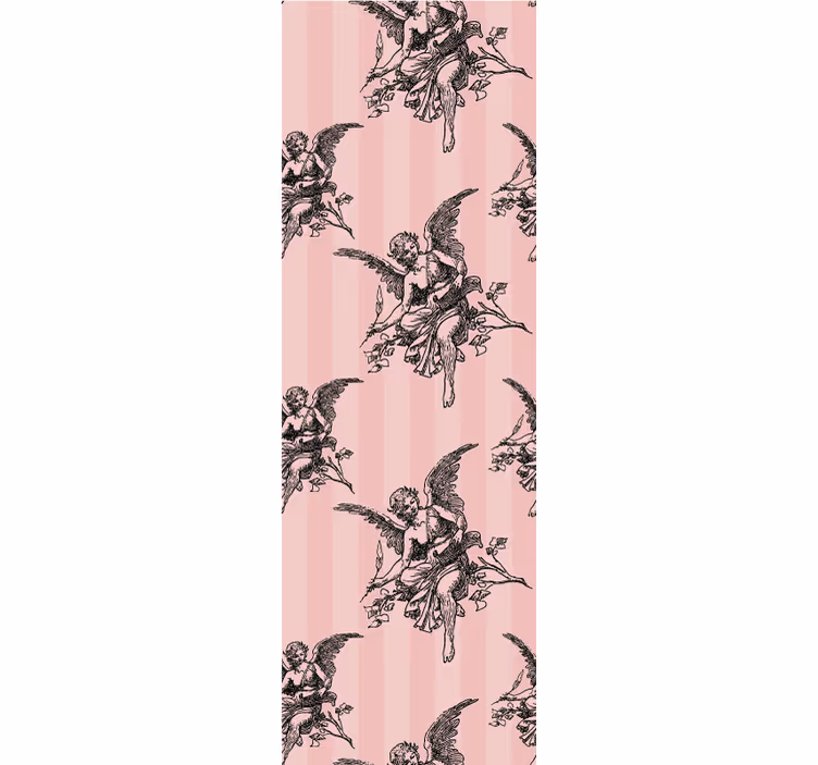 Vintage roller blind with toile de jouy design - TenStickers