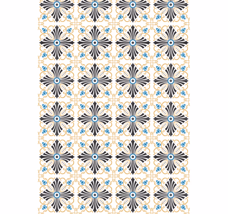Vintage roller blind vintage cross spiral design - TenStickers