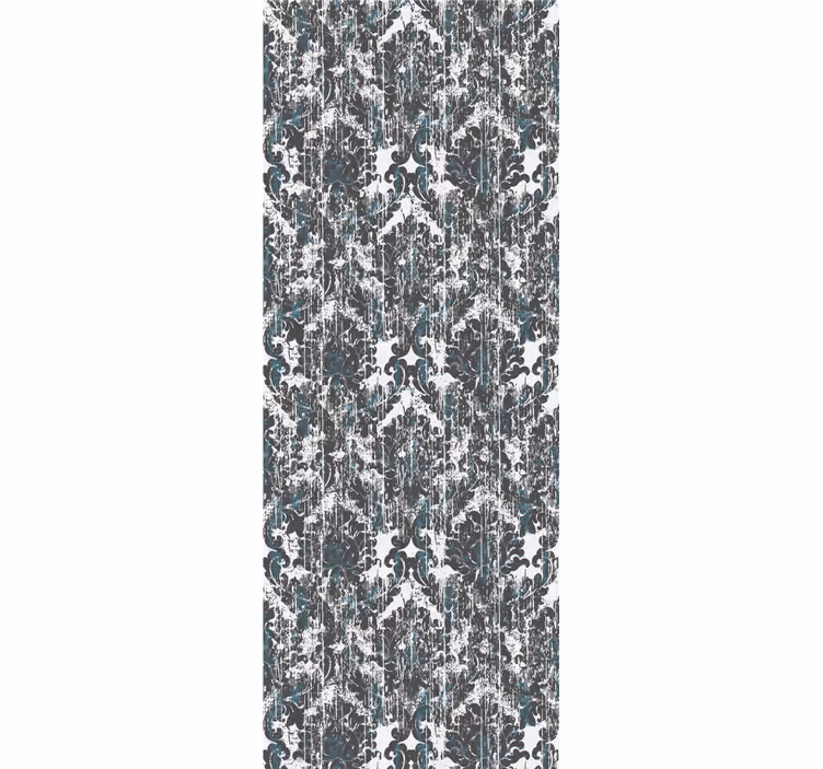 Vintage roller blind in soft grey pattern - TenStickers