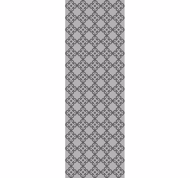 Vintage roller blind in grey korean style - TenStickers