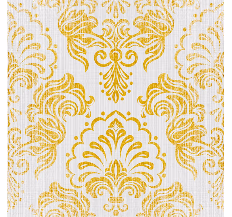 Vintage roller blind with golden design - TenStickers