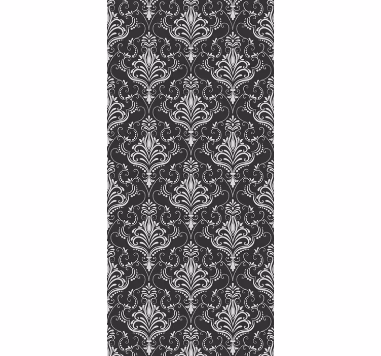 Vintage roller blind in elegant damask style - TenStickers