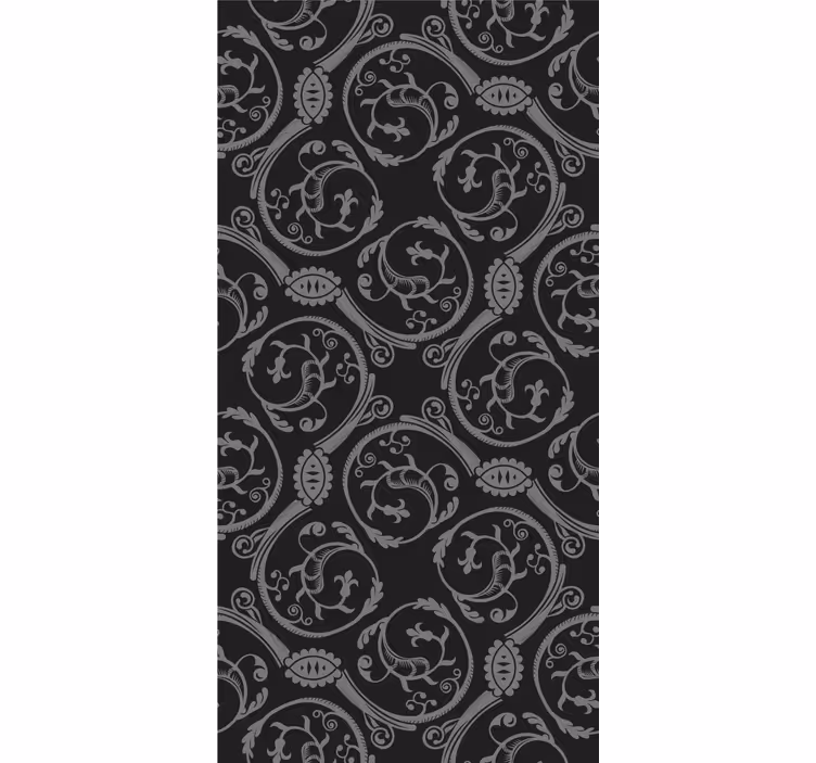 Vintage roller blind with gothic designs - TenStickers