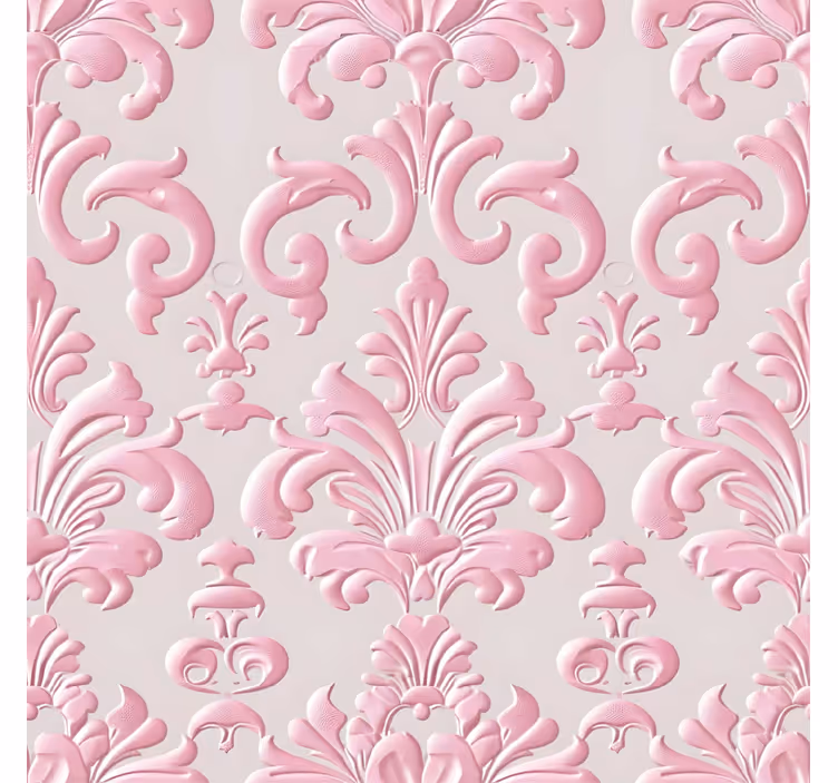 Vintage roller blind with pink pattern - TenStickers