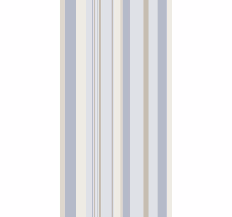 Vintage roller blind in 80's blue and beige stripes - TenStickers