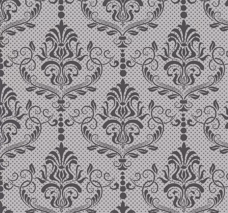 Vintage roller blind with elegant baroque design - TenStickers