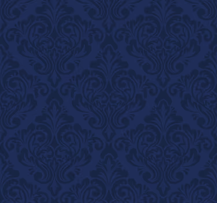 Vintage roller blind navy blue damask - TenStickers