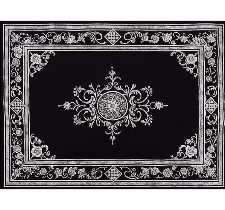 Black blind with classic oriental design - TenStickers