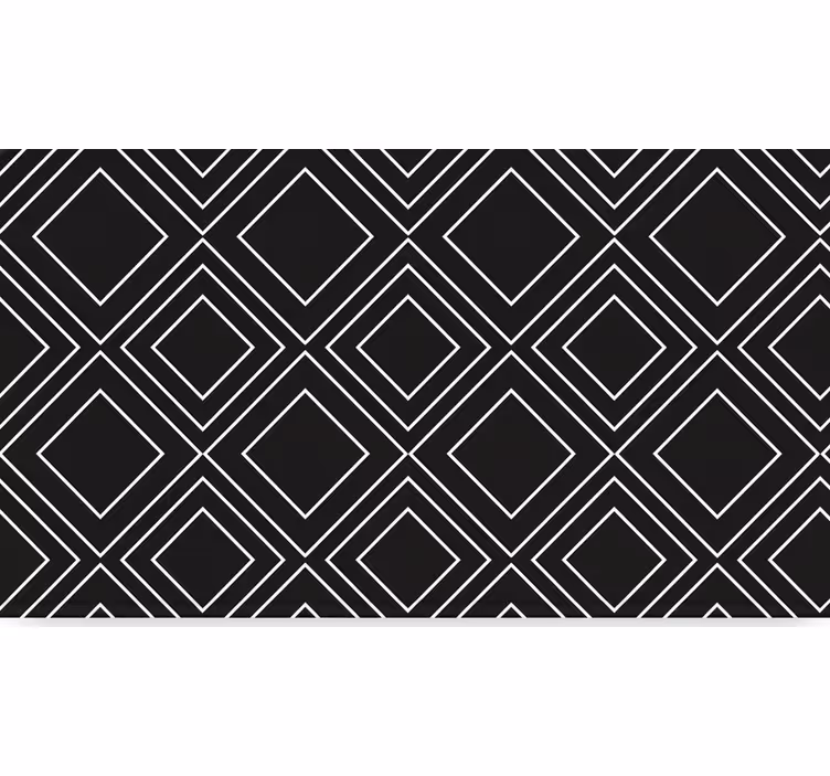 Black blind with geometric lines design - TenStickers