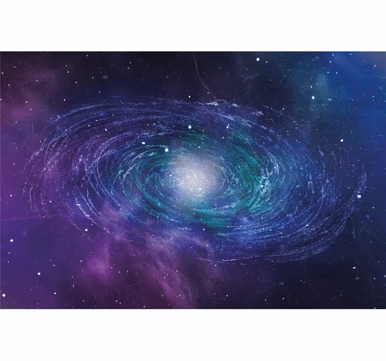 Living room blind with a starry space ring - TenStickers