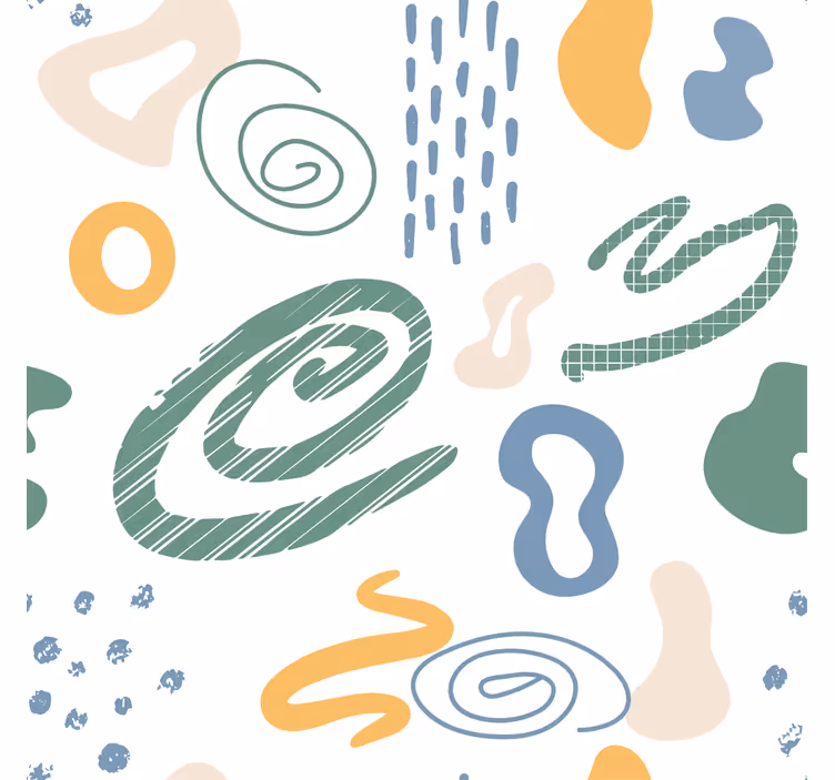 Living room blind with minimalistic paint textures - TenStickers