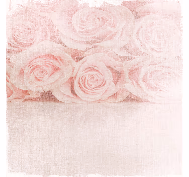 Living room blind with shabby chic light pink roses - TenStickers