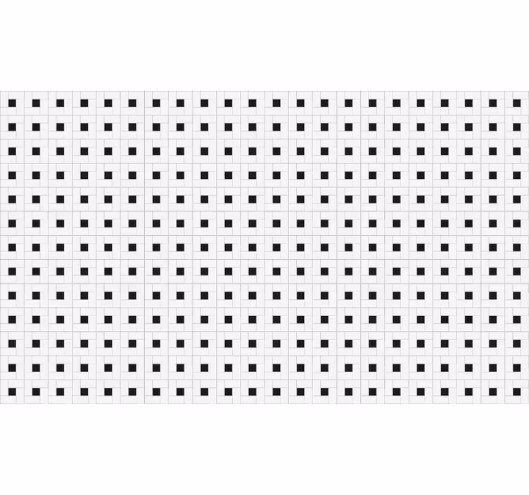 White blind small square contemporary tile - TenStickers