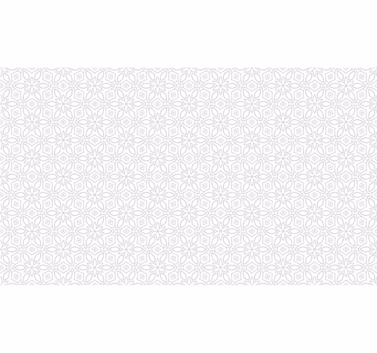 White blind floral hydraulic - TenStickers