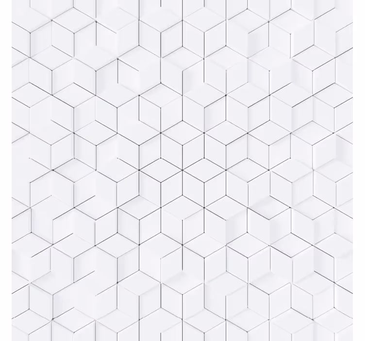 White blind with geometric pattern design - TenStickers