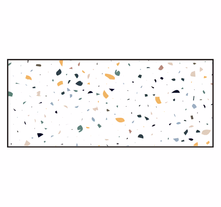White blind white terrazzo design - TenStickers