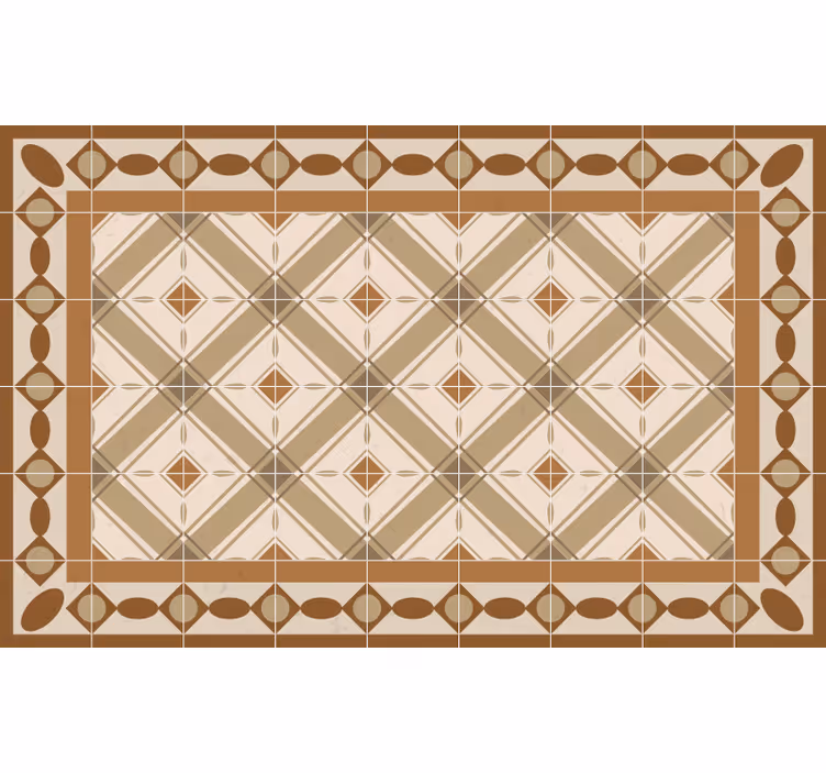 Beige blind with portuguese tile design - TenStickers