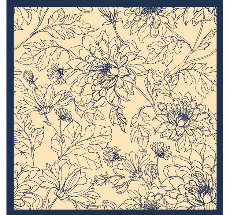 Peony floral pattern bedroom blind - TenStickers